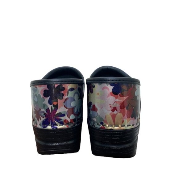 Dansko New Women's Professional Clogs Boho Flower Patent size 38 - Picture 8 of 9